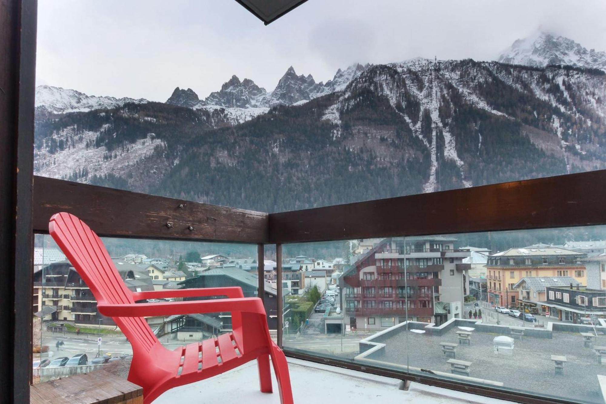 Ferienwohnung L'Aiguille - Center Of Chamonix - View Mont-Blanc Exterior foto